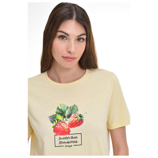 Target Γυναικεία κοντομάνικη μπλούζα Single Jersey T-Shirt Strawberry